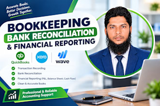 do bookkeeping, cleanup, catch up, and bank reconciliation on quickbooks, xero