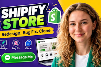 fix, redesign or clone your shopify store and boost site speed
