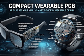 design compact wearable pcb for ar glasses and smart devices