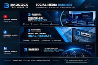 design professional banners for websites and social media