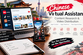 be your chinese social media virtual assistant for