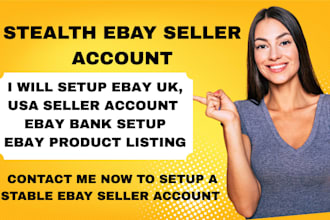 do ebay account creation, open ebay seller account ebay store setup ebay listing