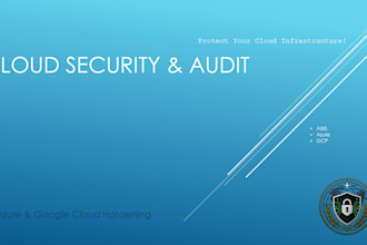 perform a cloud security audit and hardening for AWS, azure, or gcp