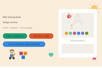 create kids letter and number tracing book activity workbook for kdp etsy