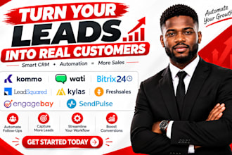 setup kommo wati bitrix24 leadsquared kylas freshsales engagebay crm sendpulse