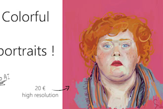 paint a colorful portrait