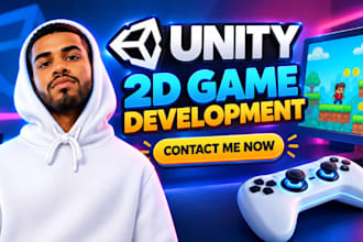 develop a custom 2d game in unity