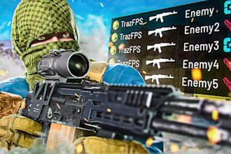 do a professional 3d wardogs thumbnail for youtube