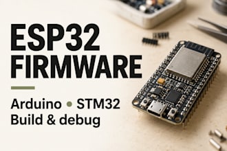 develop and debug esp32 arduino and stm32 firmware