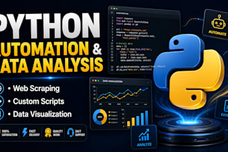 do python programming, automation scripts, and data analysis