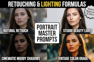 create ai prompts for photo retouching and image transformation
