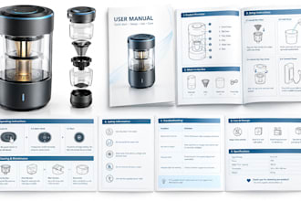 develop product manuals, instruction guides and step by step guides for products