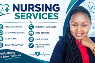 provide professional nursing and healthcare writing services