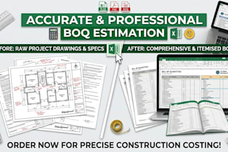 do accurate material takeoff and boq estimation in excel