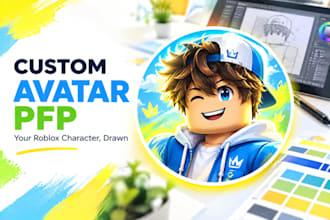 draw your roblox avatar as a custom profile picture pfp