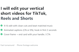 edit vertical short videos for tiktok, reels and shorts