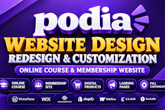 do podia website design redesign online course and membership website expert