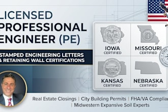 provide structural foundation and retaining wall pe engineering letters