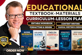 design, format and redesign your educational textbook, workbook, lesson plan