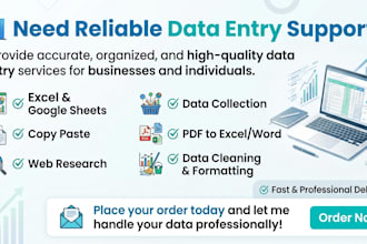 data entry and web research