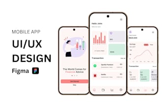 design a modern mobile UI UX in figma