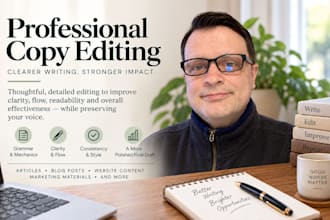 professionally copy edit and improve your content