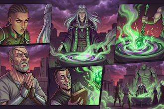 draw a comic book series for you