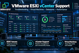 troubleshoot vmware esxi vcenter and virtual machine issues