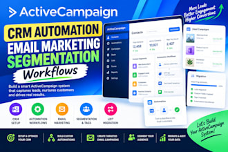 setup activecampaign crm automation email marketing segmentation workflows