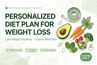 make  diet plan for weight loss and healthy lifestyle