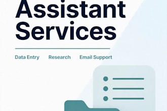 be your virtual assistant for data entry, research and email