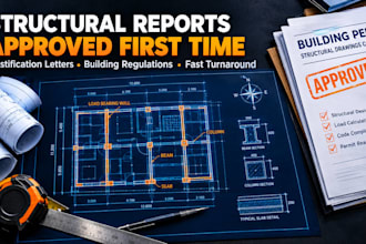 write a structural report and justification letter