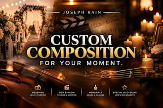 create custom sheet music for weddings, films, or special occasion arrangements