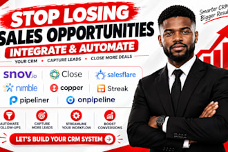 setup snov io close crm salesflare nimble copper streak pipeline crm onpipeline