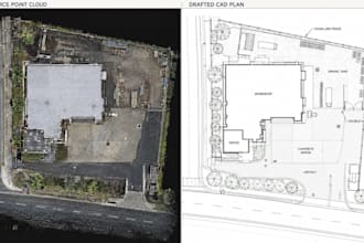 convert drone data or point cloud to cad linework