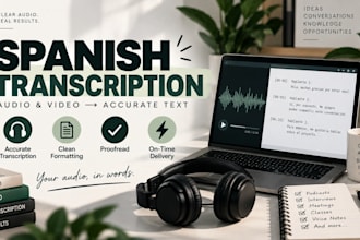 accurately transcribe spanish audio and video