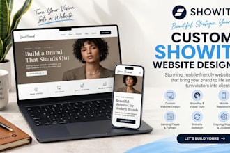 design and customize showit website or template