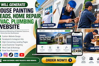 generate quality painting leads, commercial painting leads, plumbing website