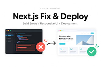 fix your next js website and deploy it on vercel