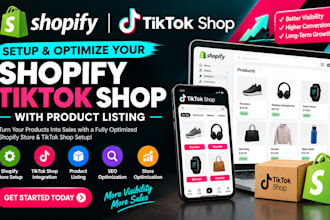 setup and optimize your shopify tiktok shop with product listing