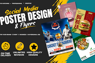 design canva posters flyers and social media graphics