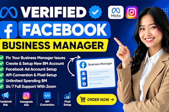 fix and set up facebook business manager and meta ads account professionally
