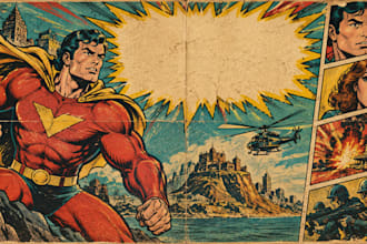draw retro comic art vintage comic illustration pop art poster tshirt design