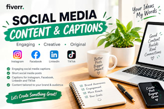 write engaging social media captions and posts