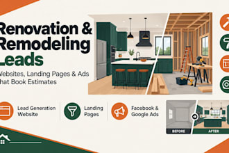 generate leads, do ads for home improvement, renovation, and kitchen modeling