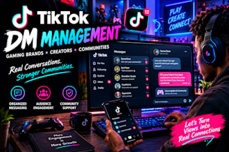 manage tiktok dm outreach and audience engagement for gaming brands