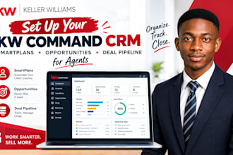 setup kw command CRM smartplans opportunities and deal pipeline for agents