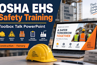 osha ehs safety training,toolbox talk powerpoint, construction factory companies