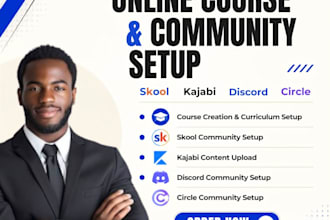 do udemy course marketing, thinkific elearning setup, skool course promotion