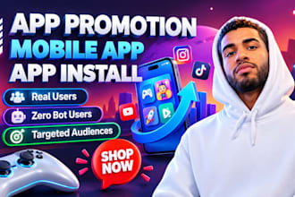 do android mobile app promotion, app install, promote gaming app to 900k